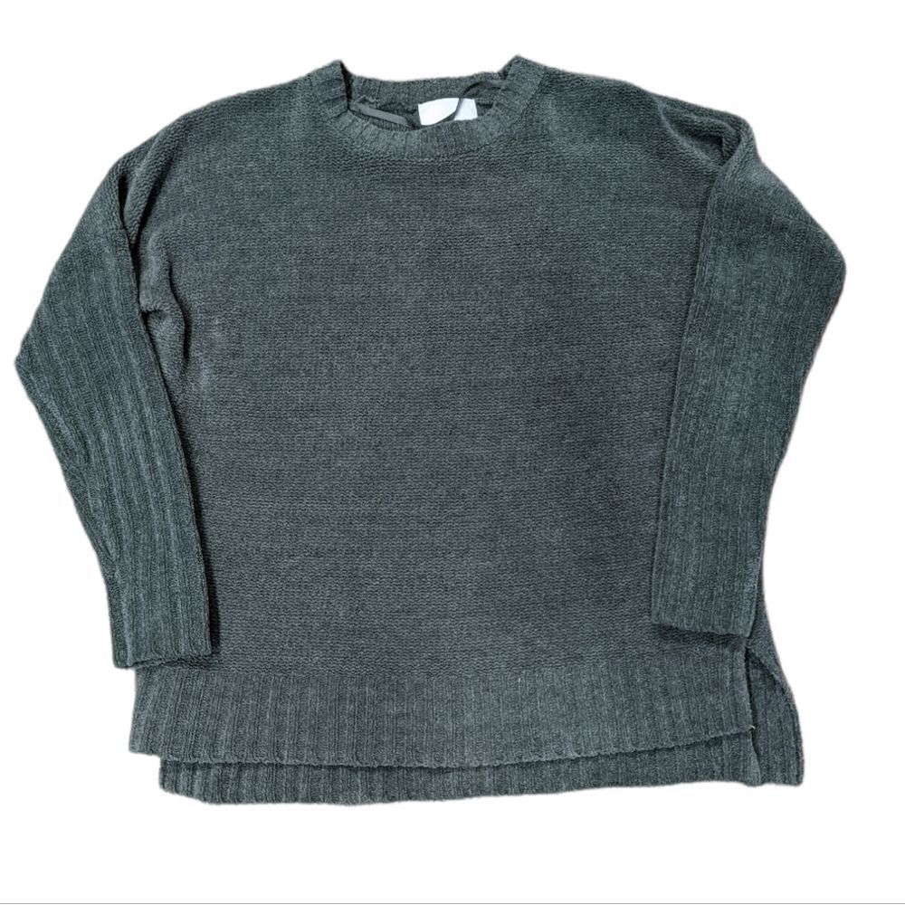 CYNTHIA ROWLEY Women's Green Neutral Cozy Crewneck Sweater. Size medium.